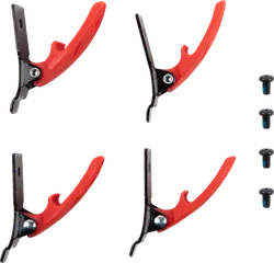 Moose Racing Qualifier Red Boot Buckle Base Kit